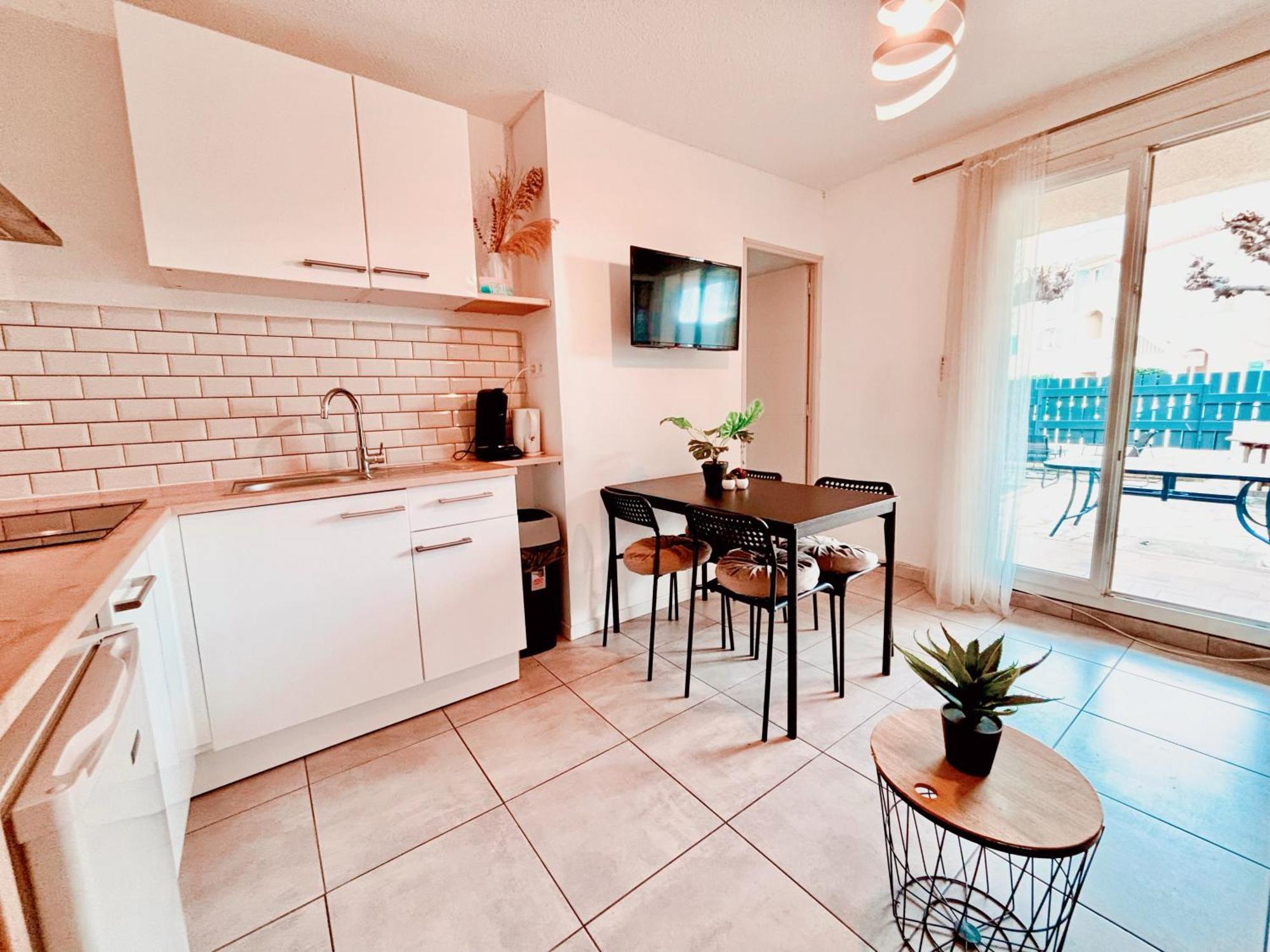 Appartement Calme Avec Jardin Privatif - 3 - Canet Exterior foto